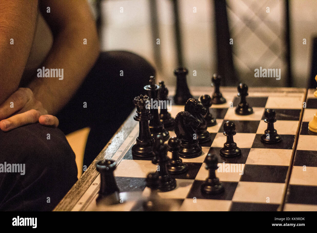 Chess Player is Thinking about the Next Chess Move Stock Photo - Image of  serious, july: 186520844