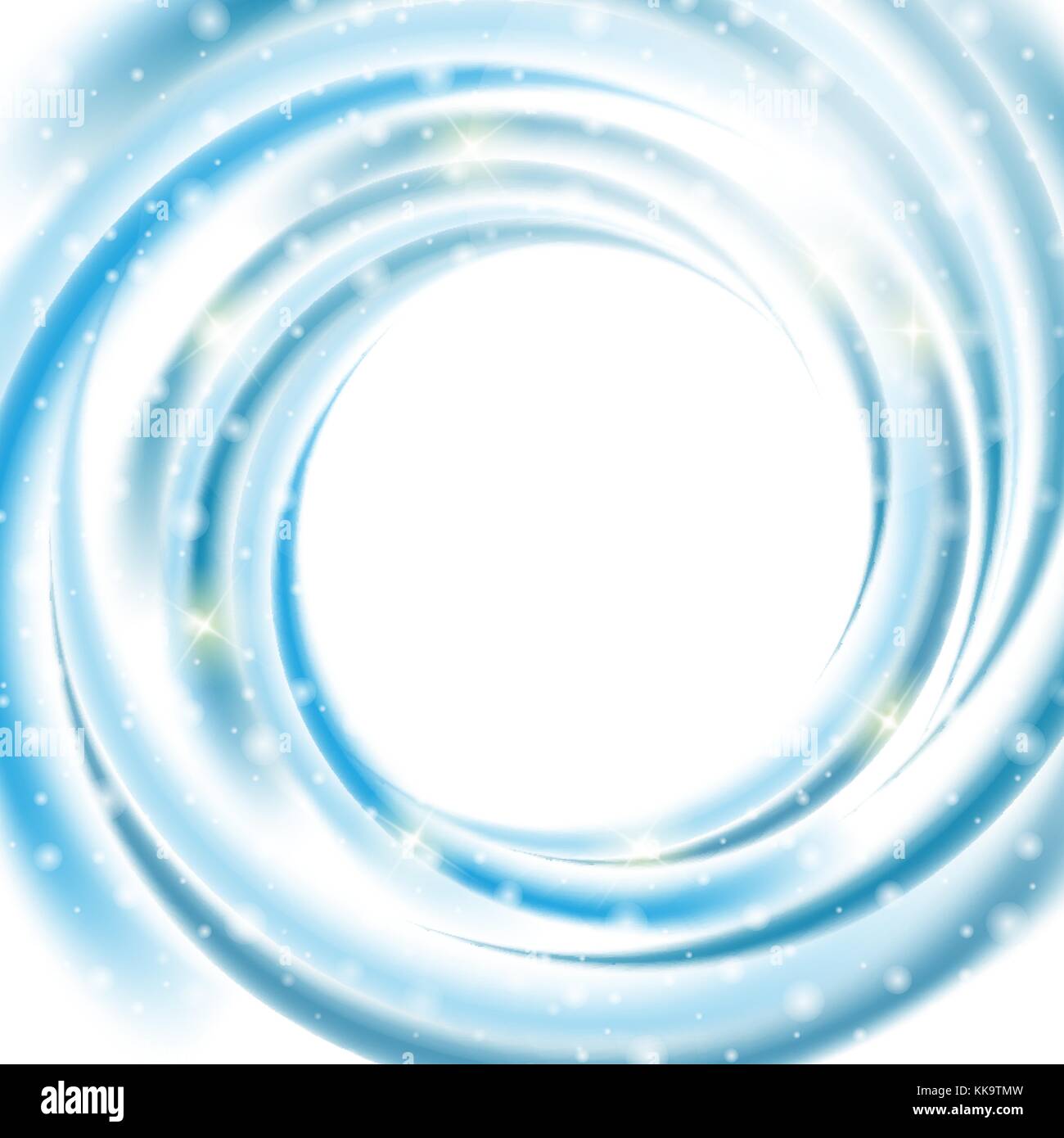Abstract Blue Wave on White Background. Vector Illustration Stock ...