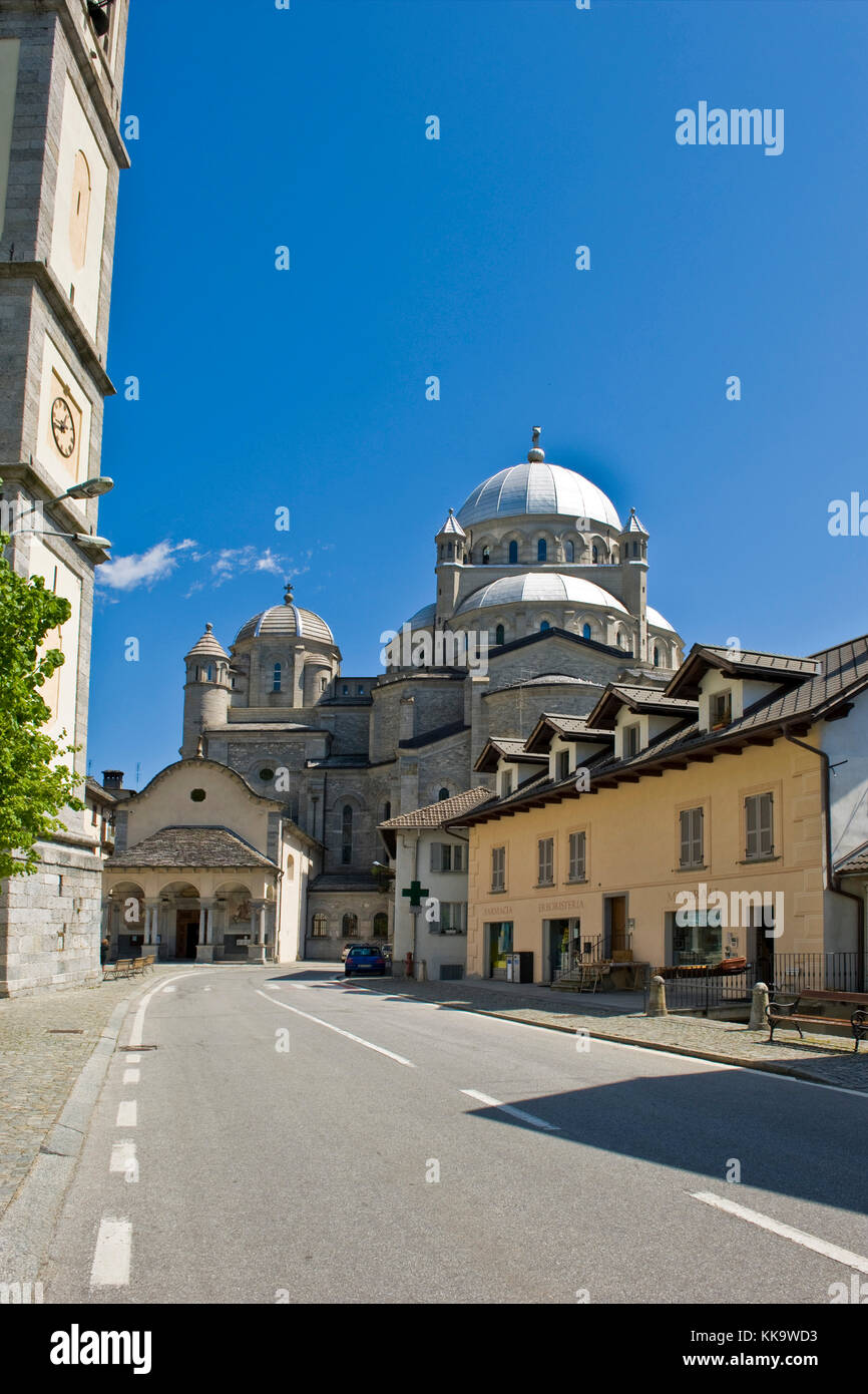 Madonna del sangue sanctuary, Re, Vigezzo valley, Piedmont, Italy Stock ...