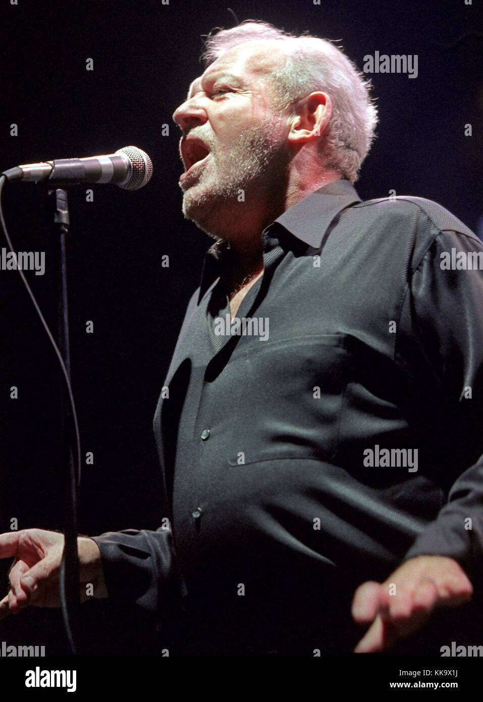 The 55 Year Old British Rock Singer Joe Cocker Performs On Stage At Stock Photo Alamy