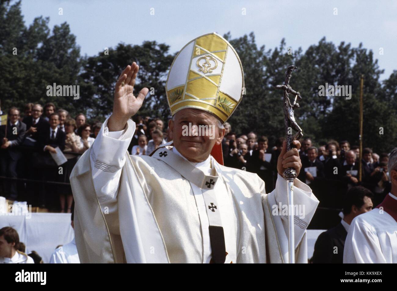Pope John Paul II in Tschenstochau. His visited his mother country from 2nd June to 10th June 1979. | usage worldwide Stock Photo