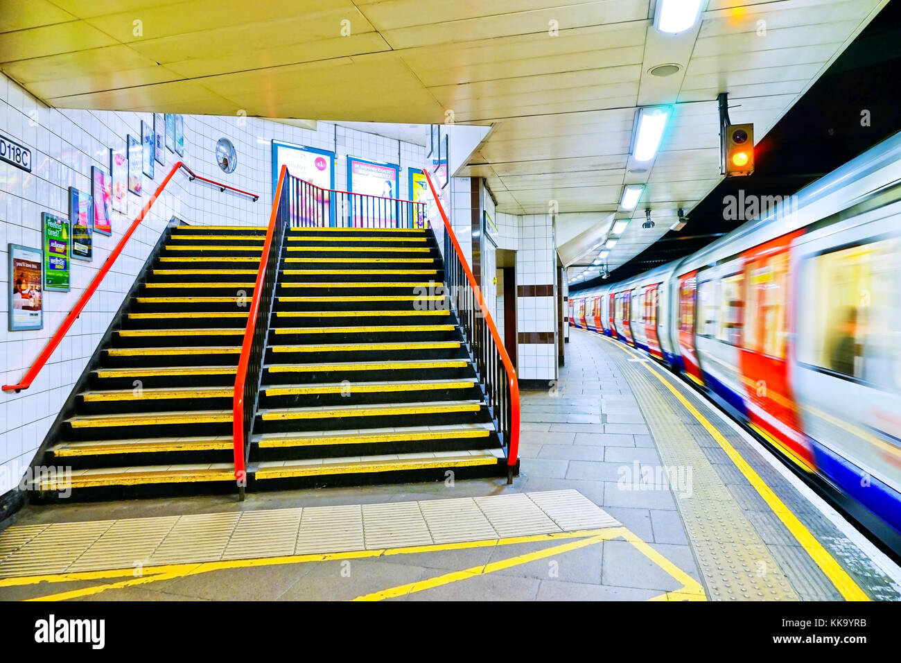 London, UK February 6 View of Tower Hill underground station in