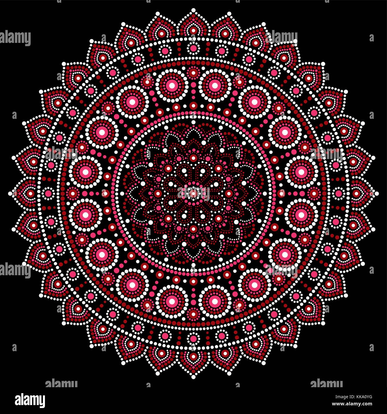 Dot Patterns Painting Mandala Royalty-Free Images, Stock Photos