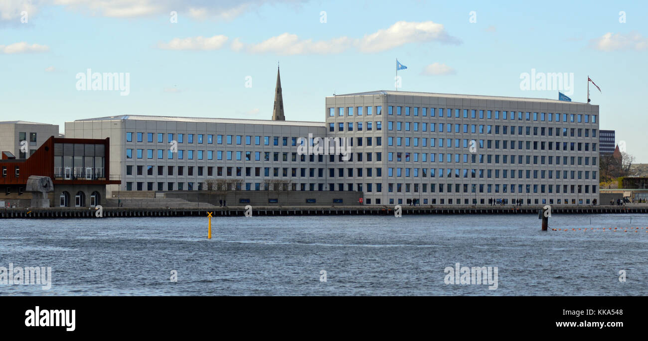 The A P Møller Mærsk A S Maersk head quarter building on Amaliegade, Copenhagen. Stock Photo