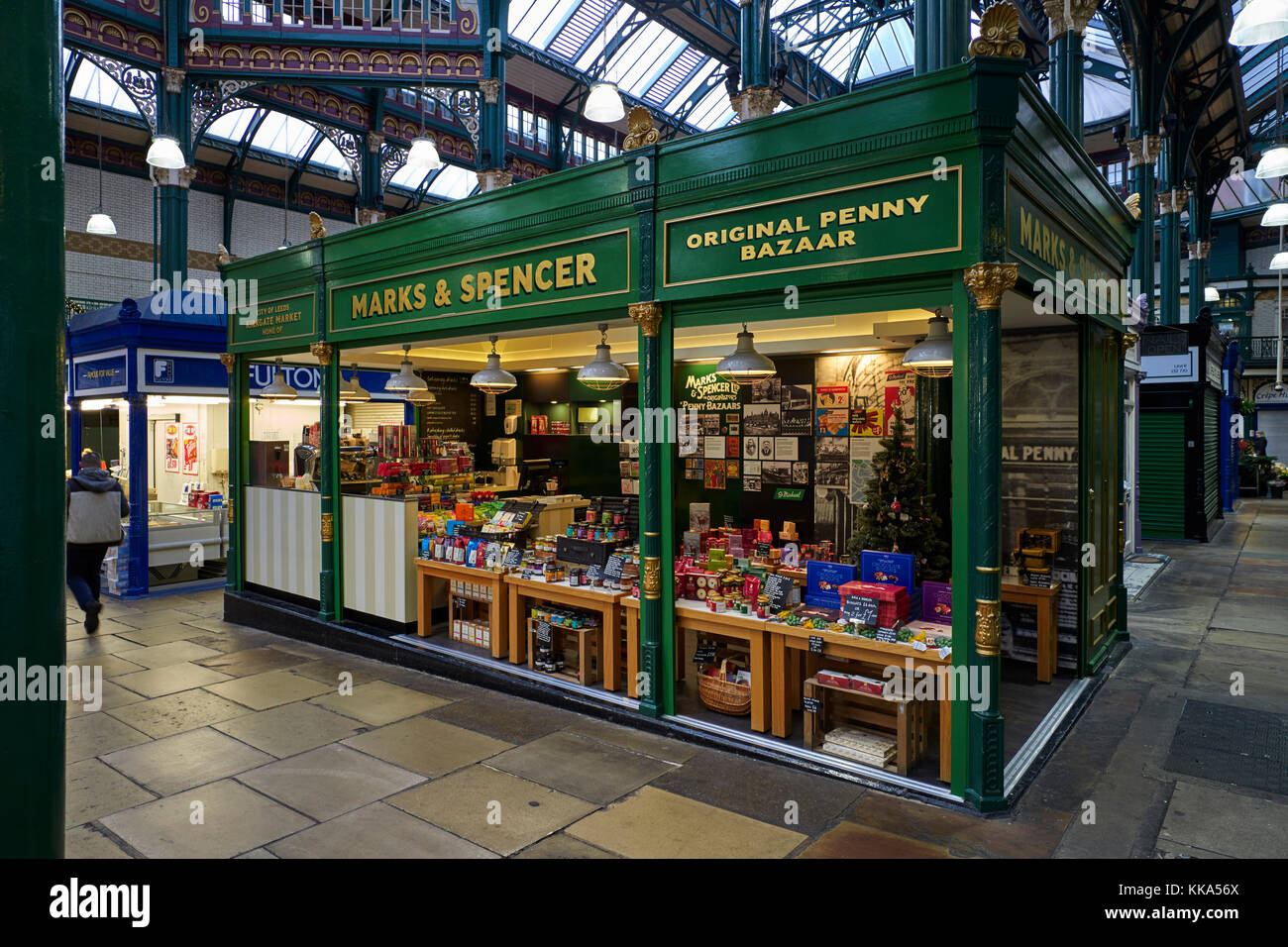 Marks & Spencer original penny bazaar in Kirkdale market, Leeds Stock Photo