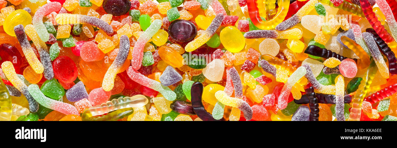 Close up assorted gummy candies hi-res stock photography and images - Alamy