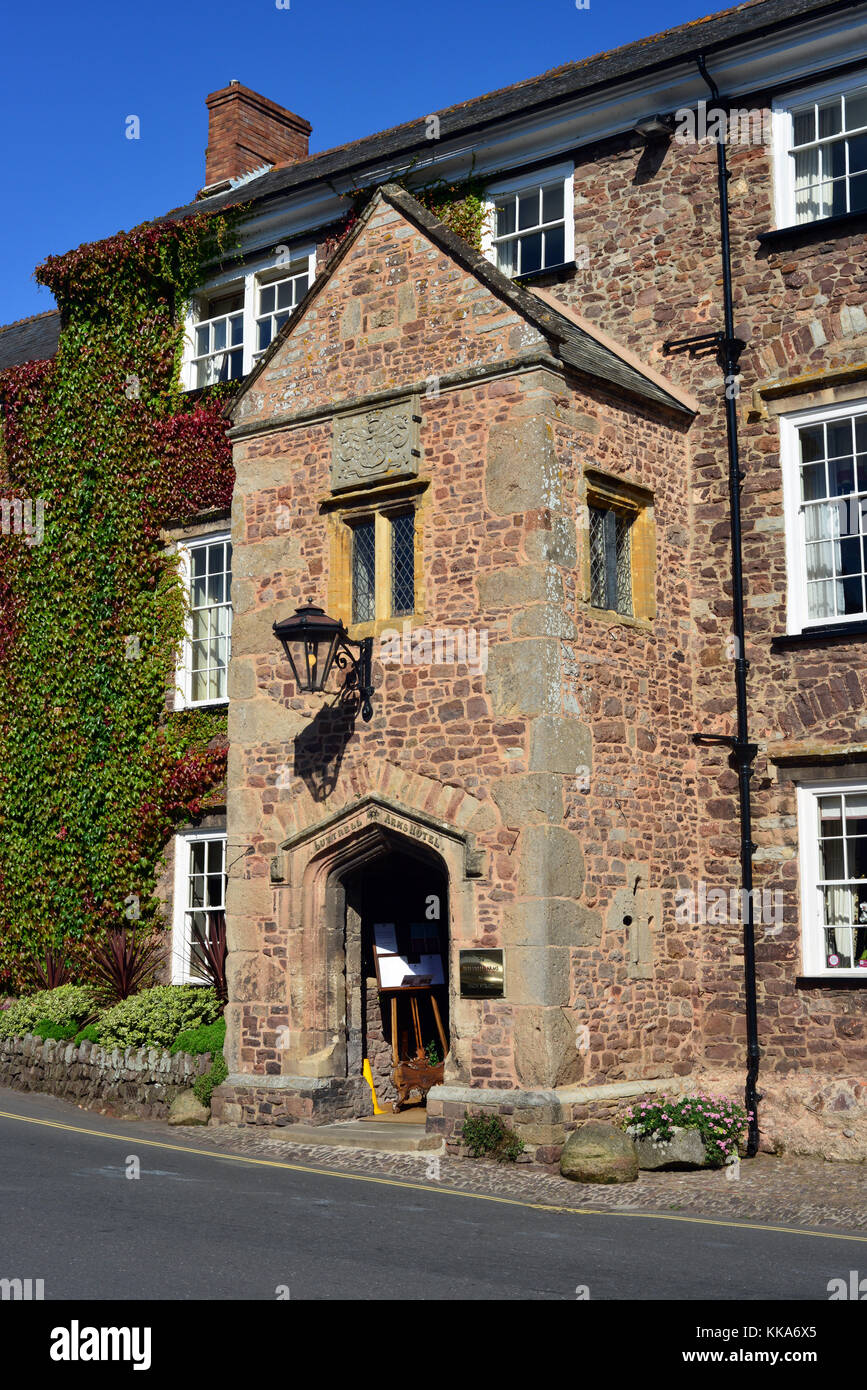 Luttrell Arms Hotel, Dunster, Somerset Stock Photo
