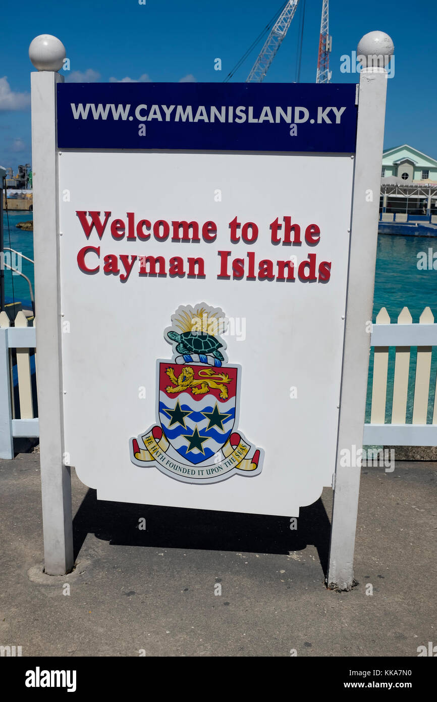 Waterfront and town centre of on Grand Cayman in the Cayman
