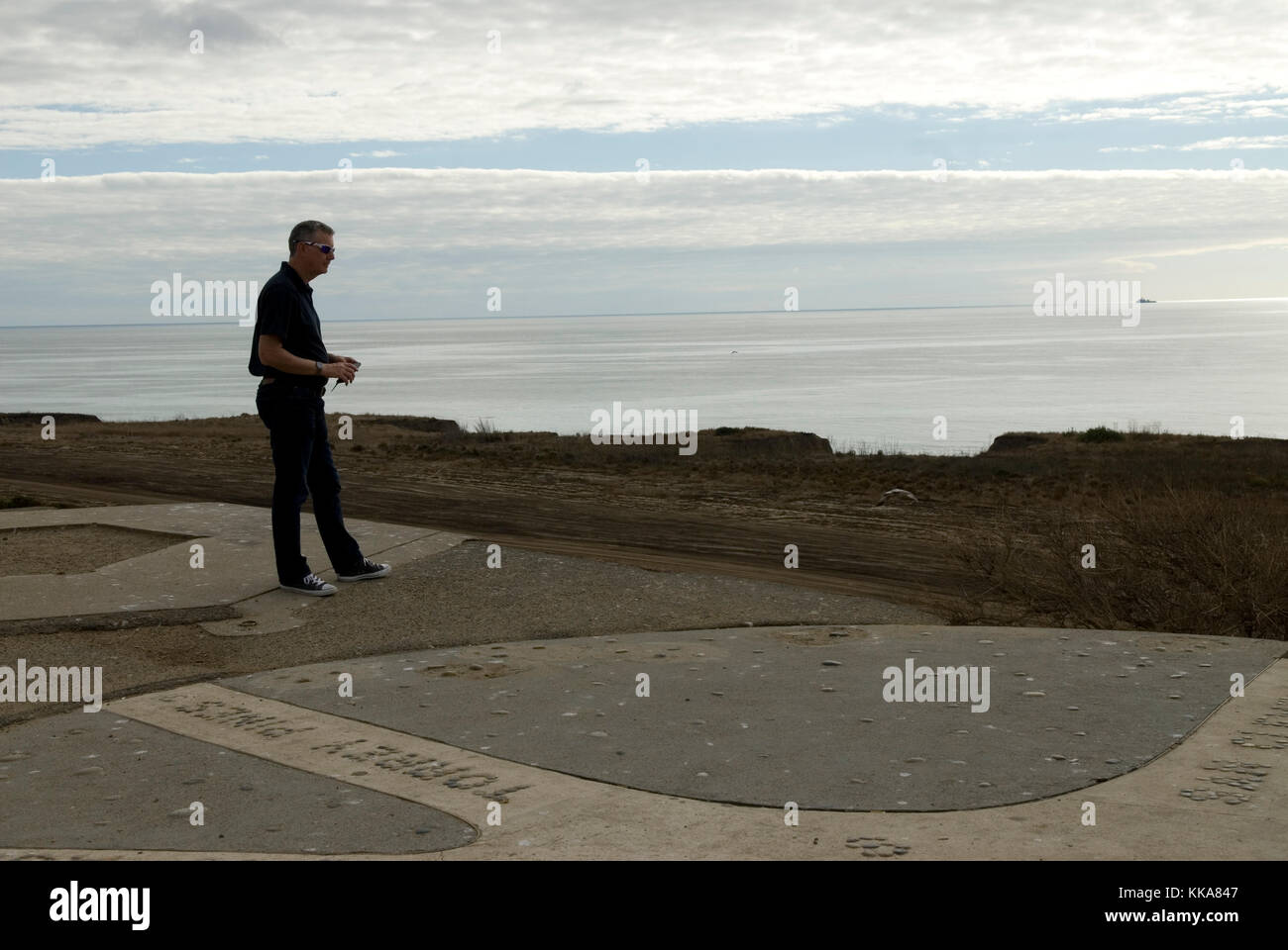 Los Flores View Point, El CAMINO Real, Oceanside, California USA. Stock Photo