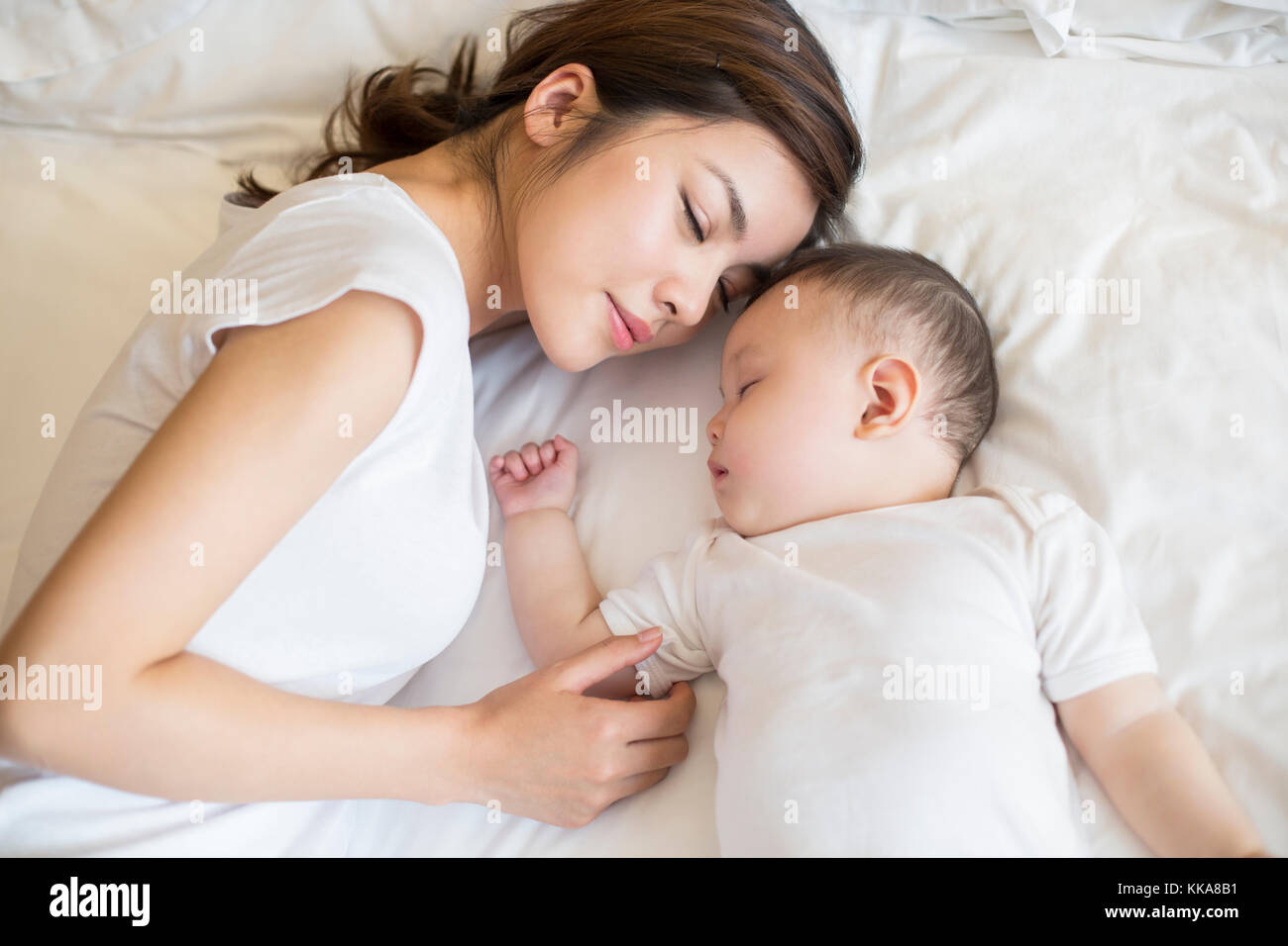 Asian Mom Sleeping