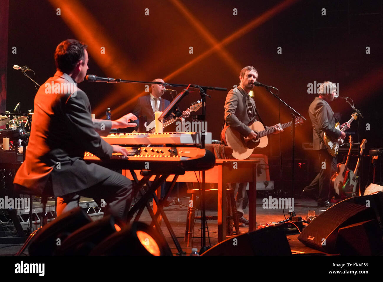 London, UK. 29th Nov, 2017. The Divine Comedy performing live on stage at the Hammersmith Apollo Eventim in London. Photo date: Wednesday, November 29, 2017. Credit: Roger Garfield/Alamy Live News Stock Photo