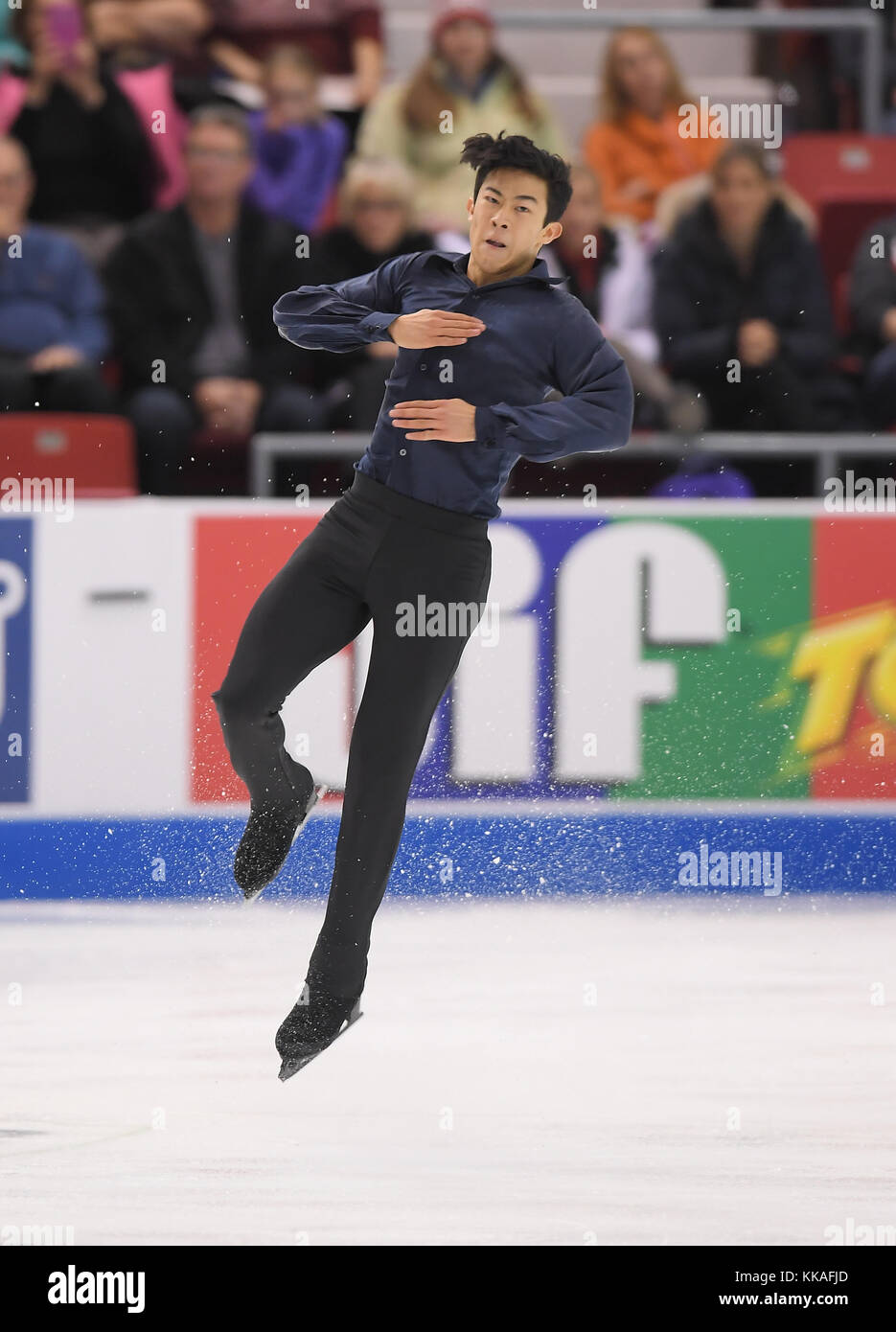 Lake Placid, New York, USA. 25th Nov, 2017. Nathan Chen (USA) Figure Skating ISU Grand Prix of