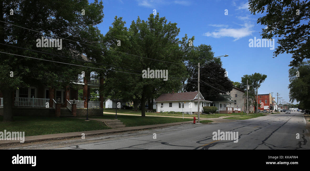 Princeton, Iowa, USA. 24th Aug, 2017. The first known settlers in