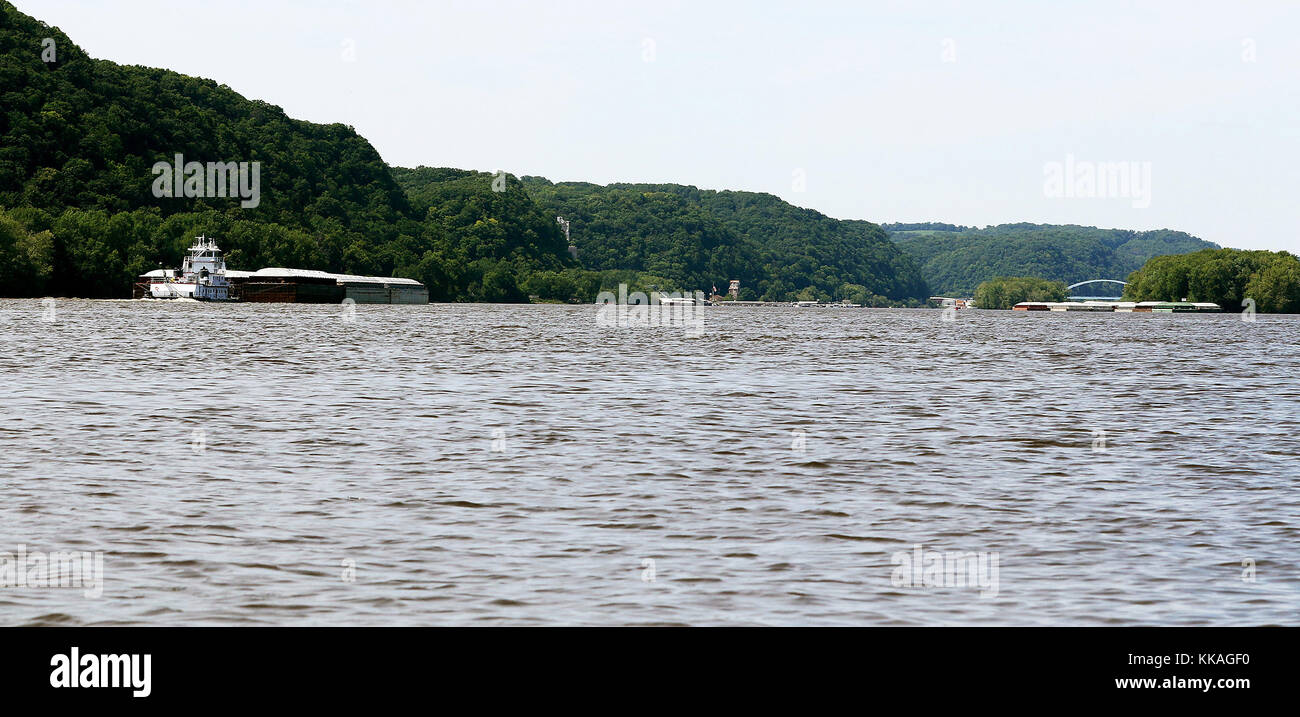 Wyalusing State Park. 27th June, 2017. Bagley, Iowa, U.S. The