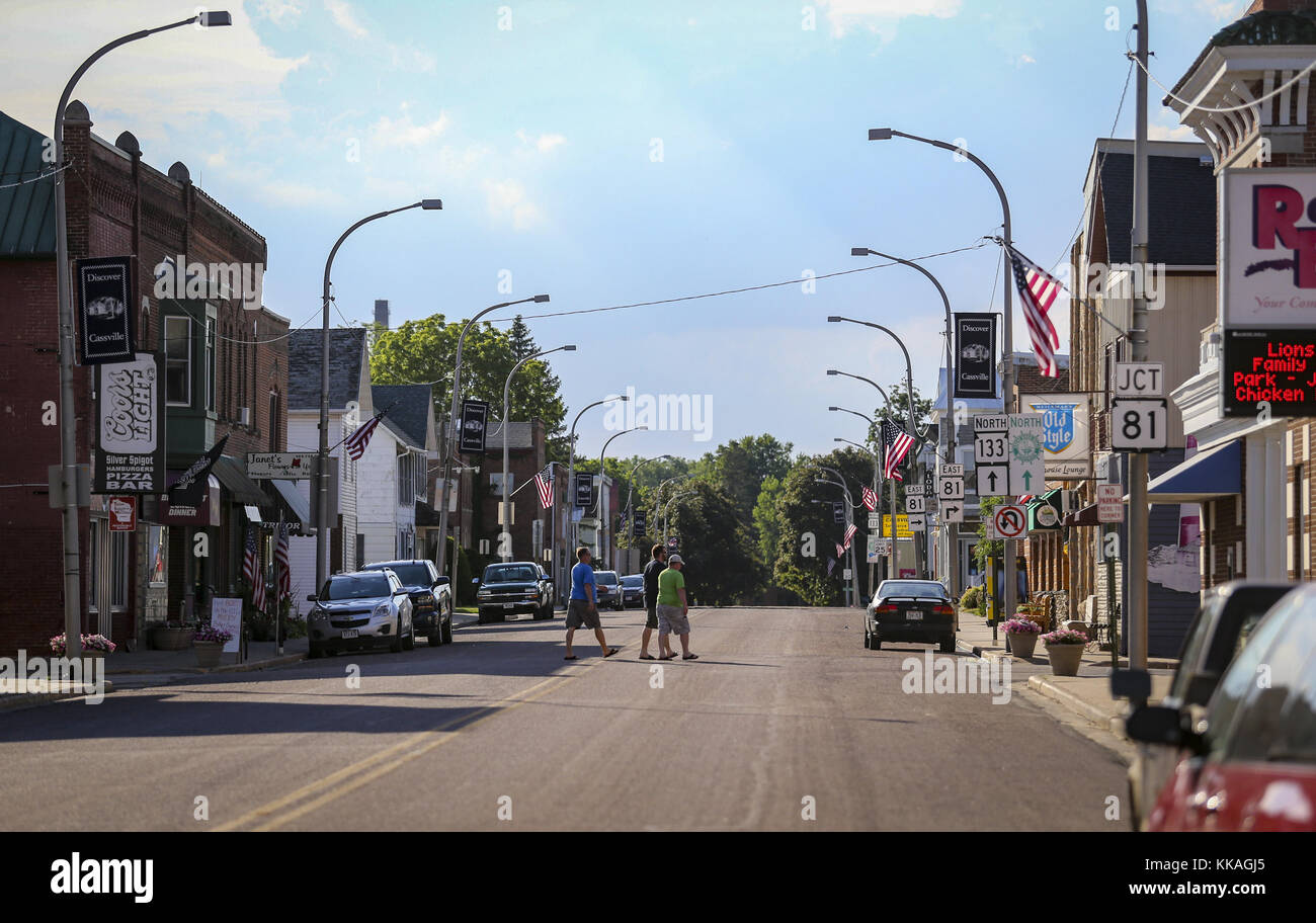 Cassville, Iowa, USA. 15th June, 2017. Great River Road is seen as it