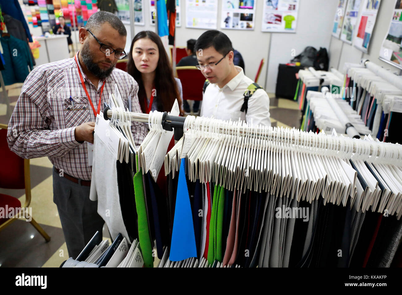 Dhaka, Bangladesh. 30th Nov, 2017. Readymade garments product buyers