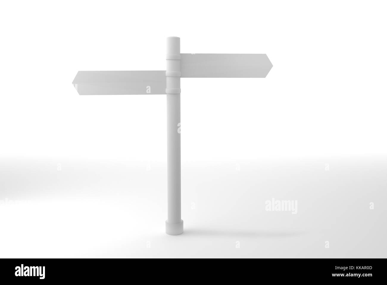 Blank street sign Stock Photo - Alamy