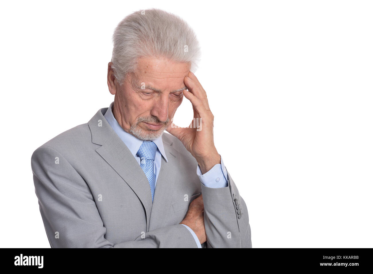 Senior Thinking senior man thinking Stock Photo - Alamy