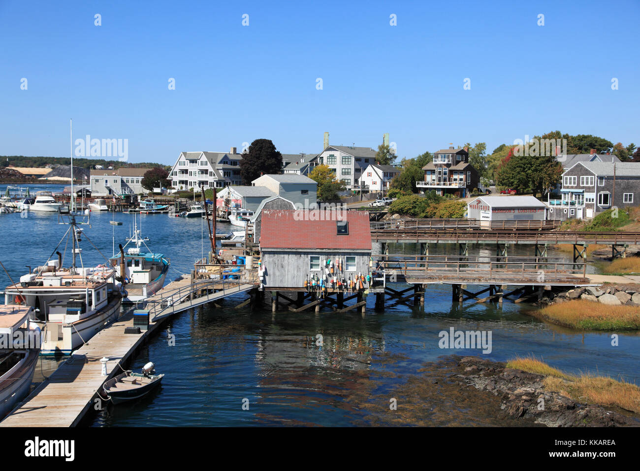 Badger's Island, Kittery, Piscataqua River, Maine, New England, United States of America, North America Stock Photo