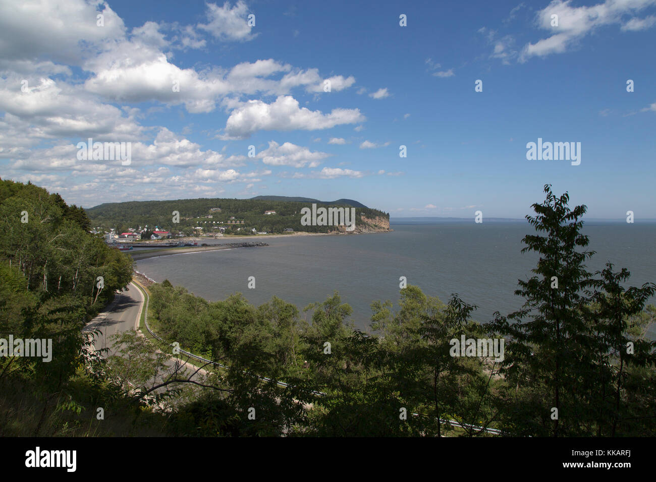 Coastline seen from Fundy National Park in New Brunswick, Canada, North America Stock Photo