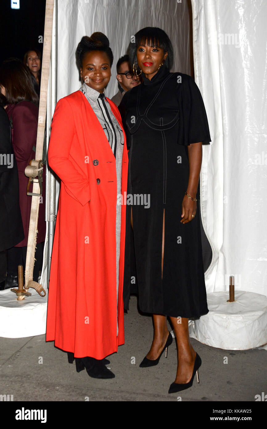 Dee Rees and Sarah Broom attend the 27th Annual Gotham Independent Film Awards 2017 at Cipriani Wall Street on November 27, 2017 in New York City. Stock Photo
