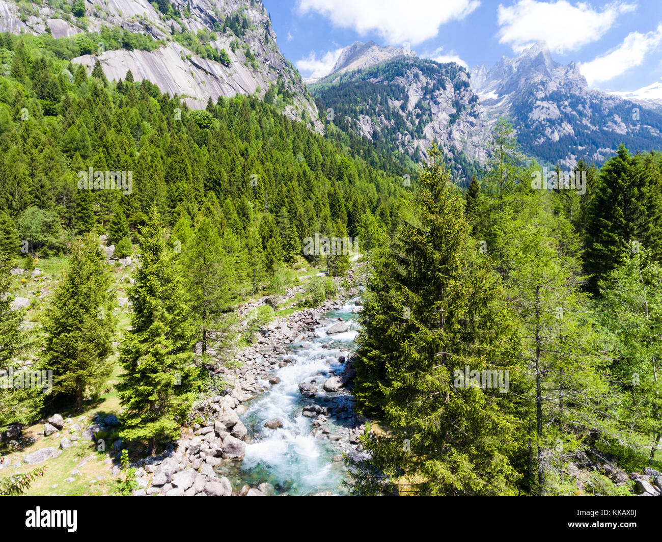 Val di Mello Valmasino Alpine valley in Valtellina Stock Photo Alamy