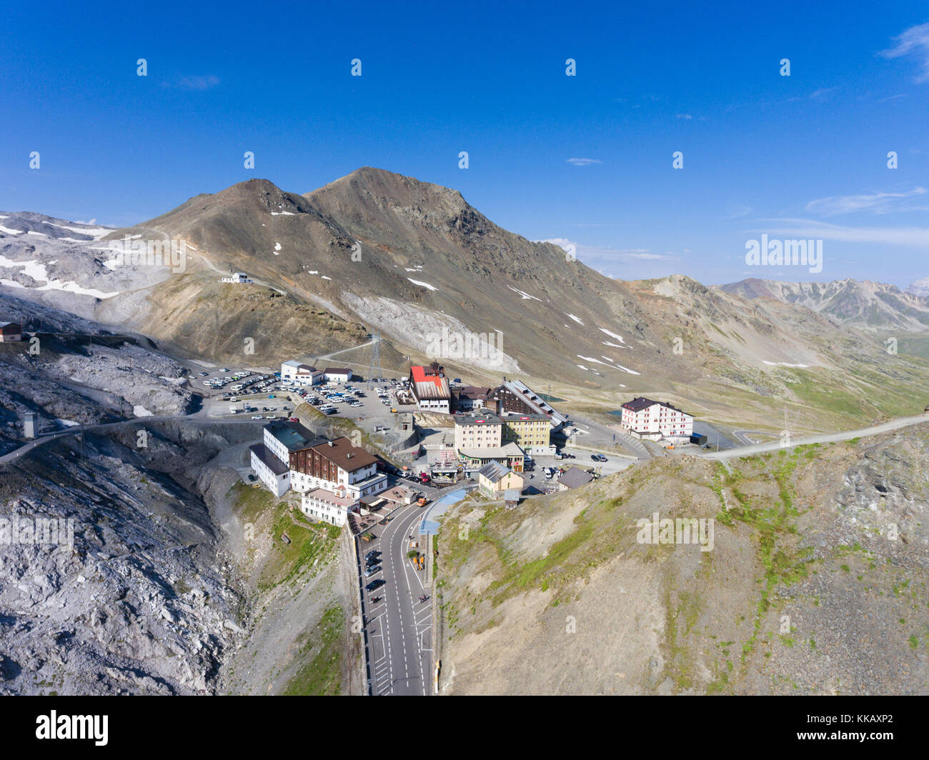 Stelvio Pass - National Park Stock Photo