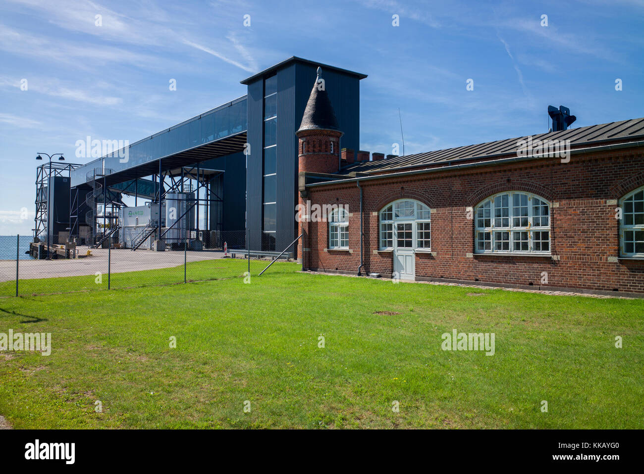 Rostock ferry terminus Denmark Stock Photo Alamy