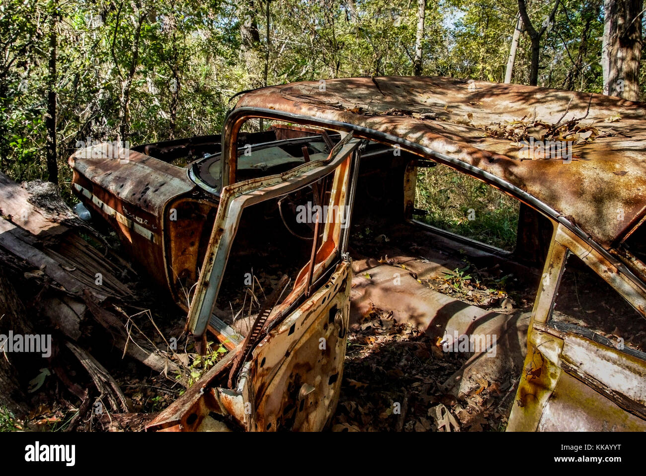 Garland, Spring Creek Forest Preserve, Texas, USA, bullet holes, old
