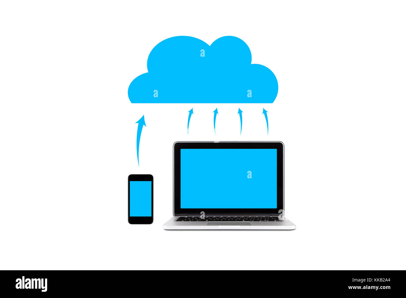 Computer and smart mobile phone network cloud computing system, focusing downloading and
