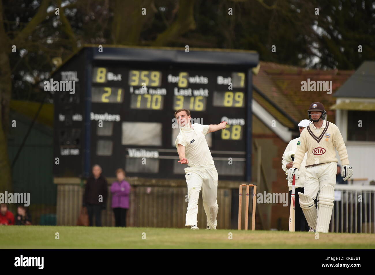 Cricket Oxford University V Surrey CCC Stock Photo Alamy