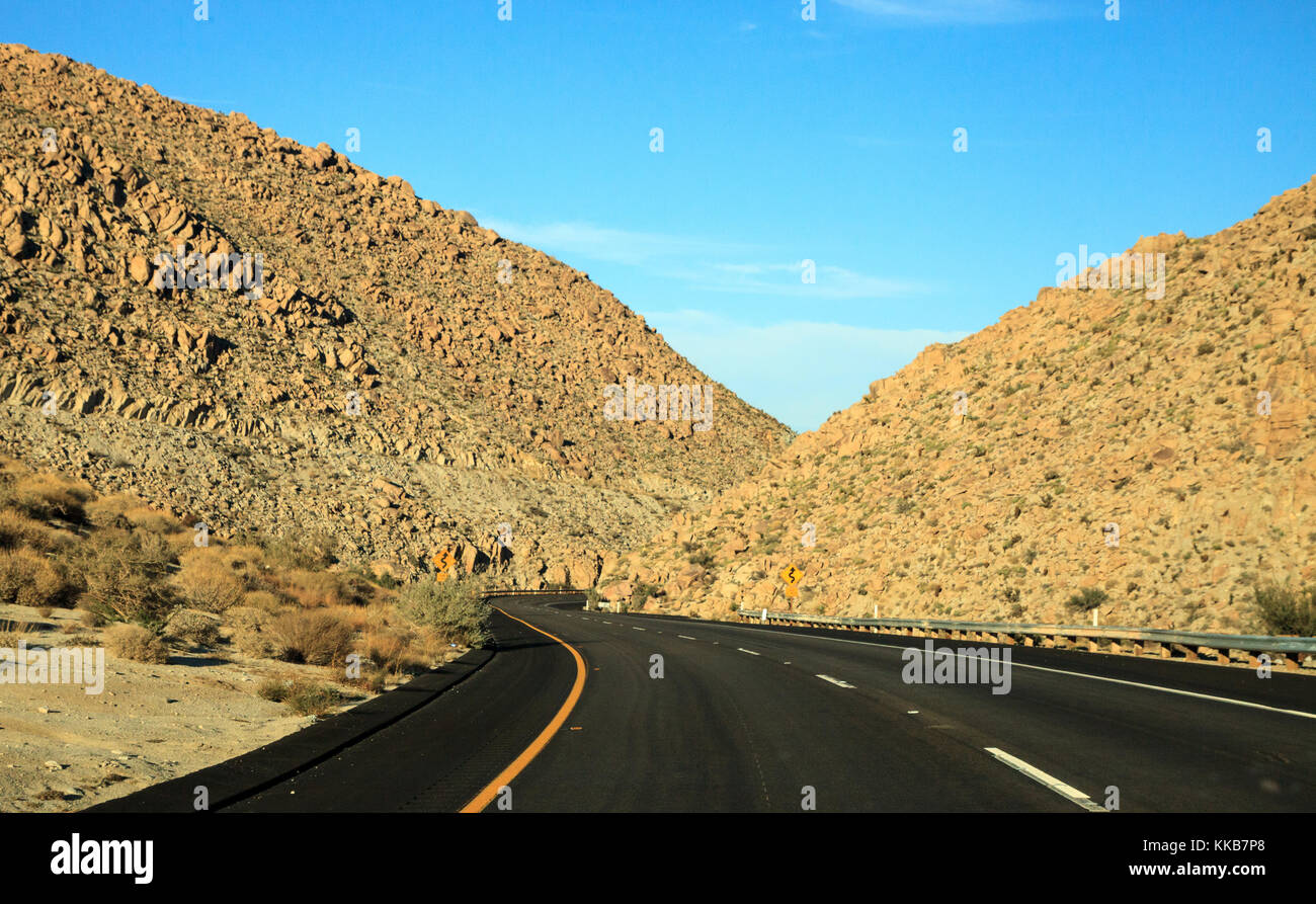 Clustered rocks in El Cajon, California, along Interstate 8 eastbound