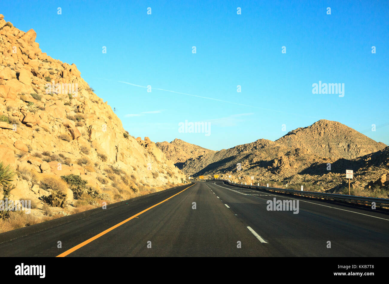 Clustered rocks in El Cajon, California, along Interstate 8 eastbound