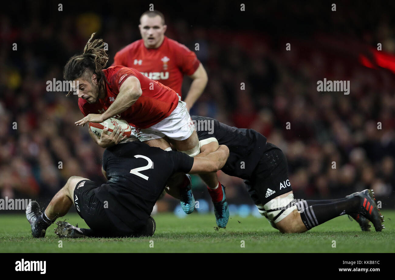 Wales Josh Navidi during the Autumn International at the Principality
