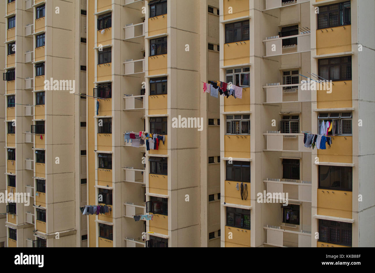 Common government housing apartment in Singapore. Stock Photo