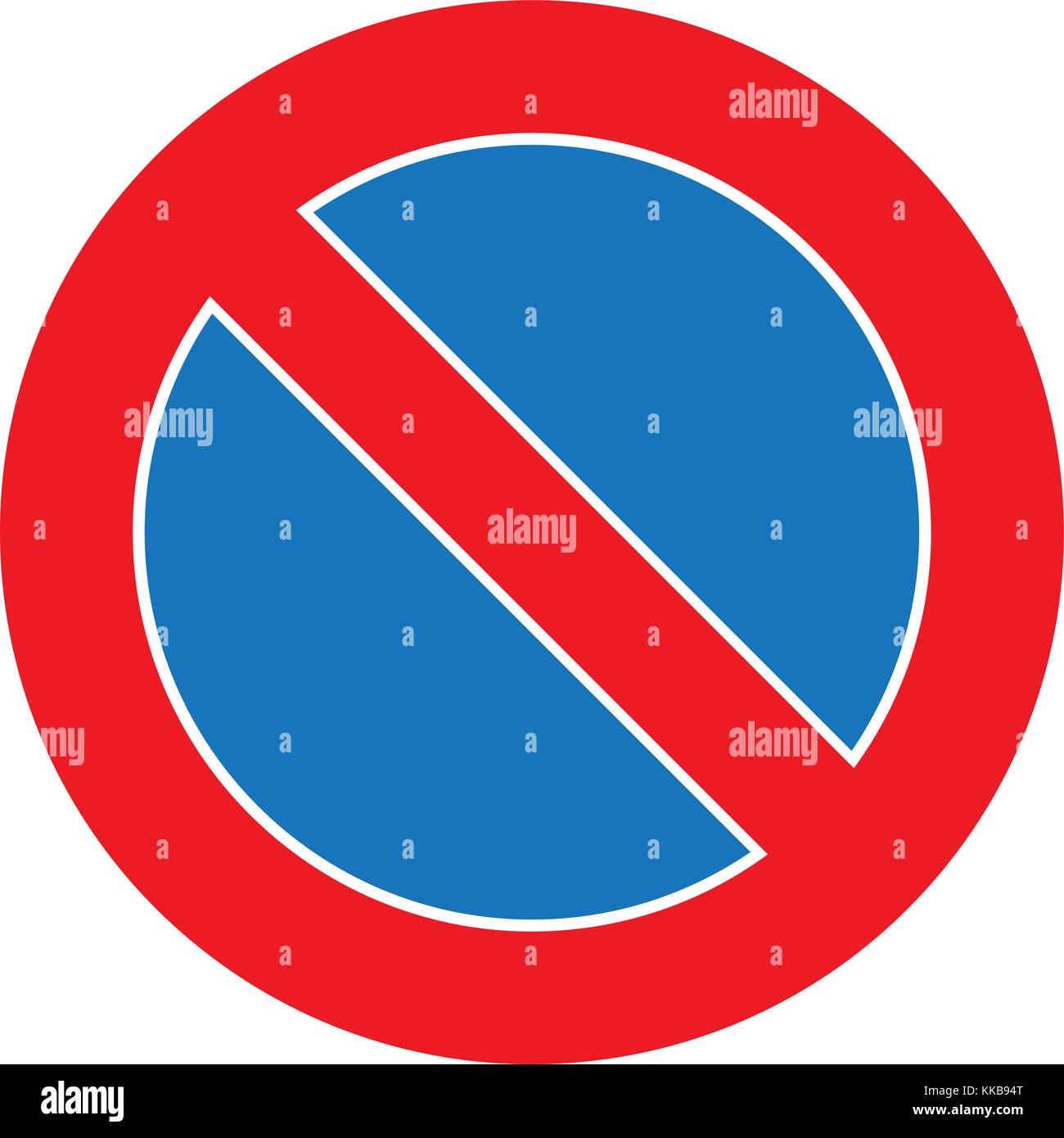 illustration Traffic no parking sign graphic isolated on white Stock ...