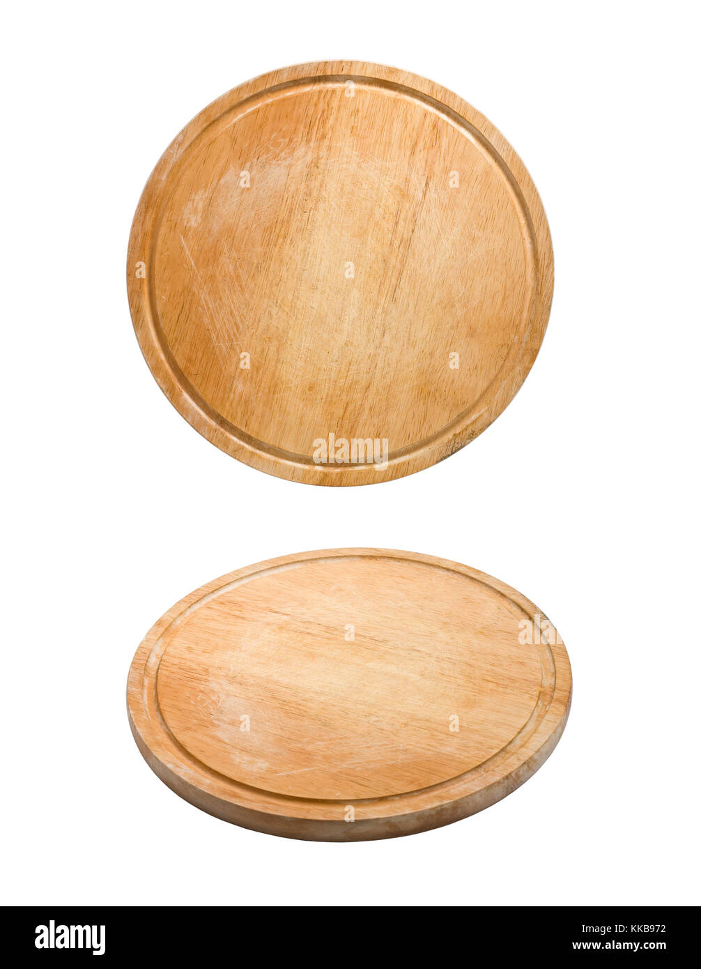 wooden plate for meat and vegetable on white background Stock Photo - Alamy