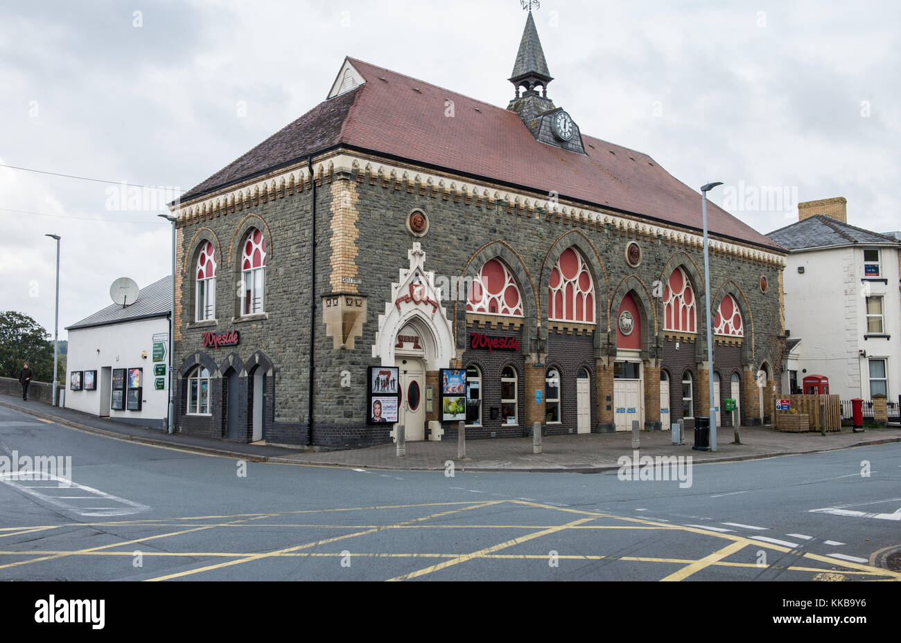 Wyeside arts centre and cinema in Castle Street, Builth Wells, Powys, Wales. UK. Stock Photo
