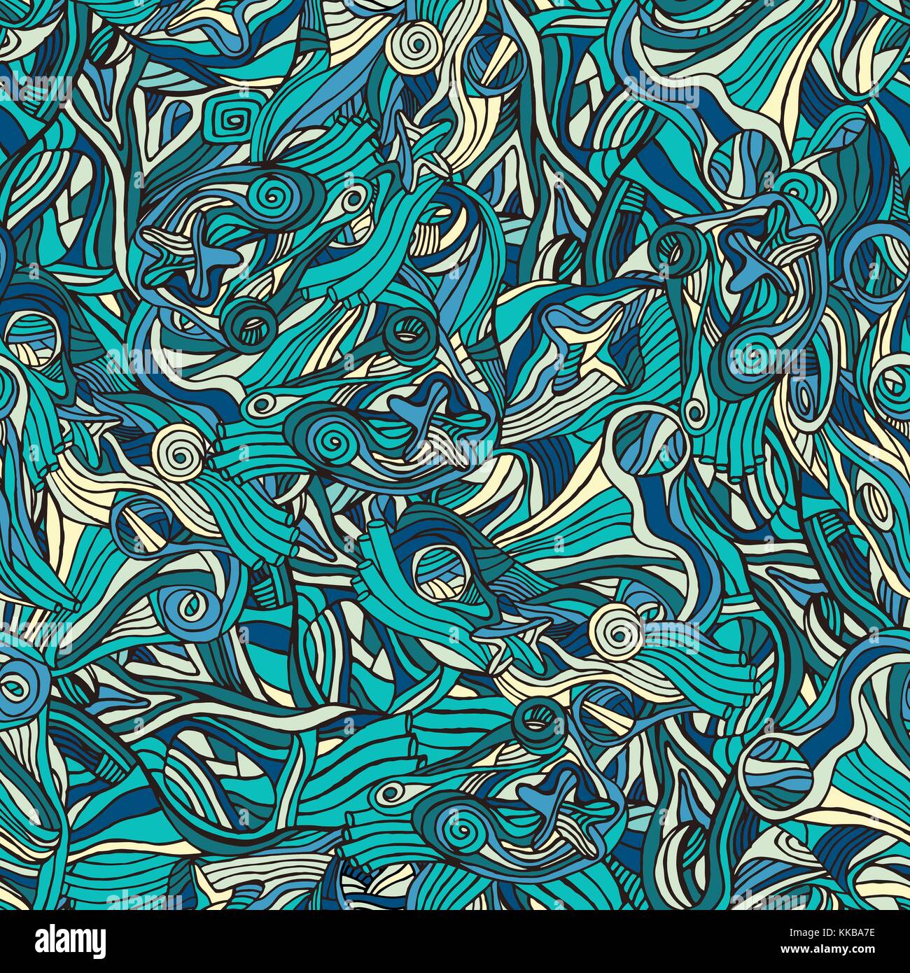 Colorful Doodle Abstract Seamless Pattern Can Be Used For Wallpaper Stock Vector Image Art Alamy