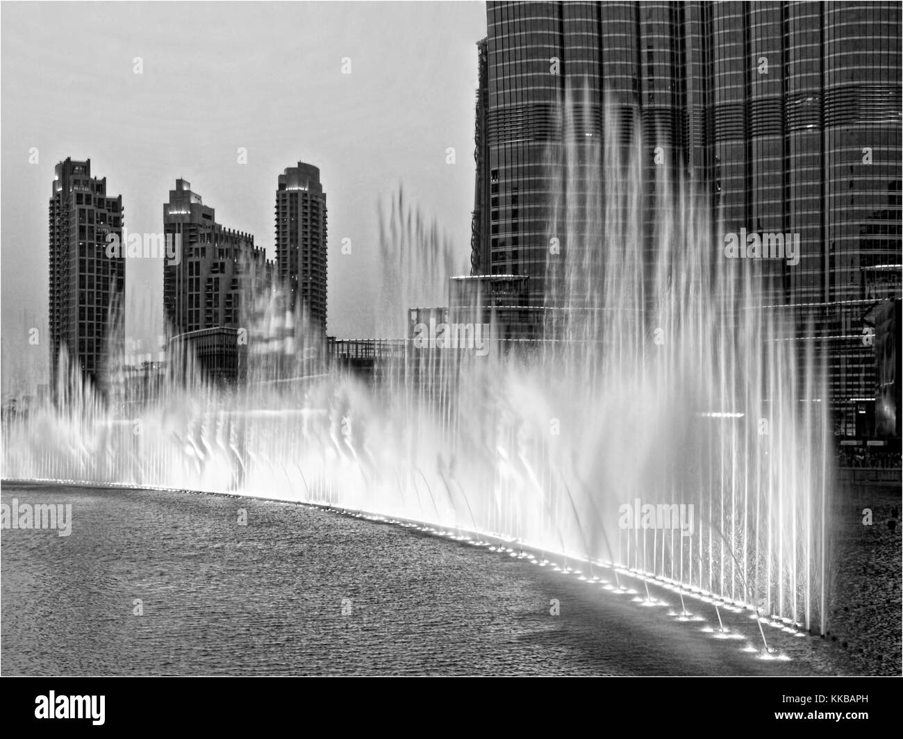 Water Fountain, Dubai Stock Photo Alamy