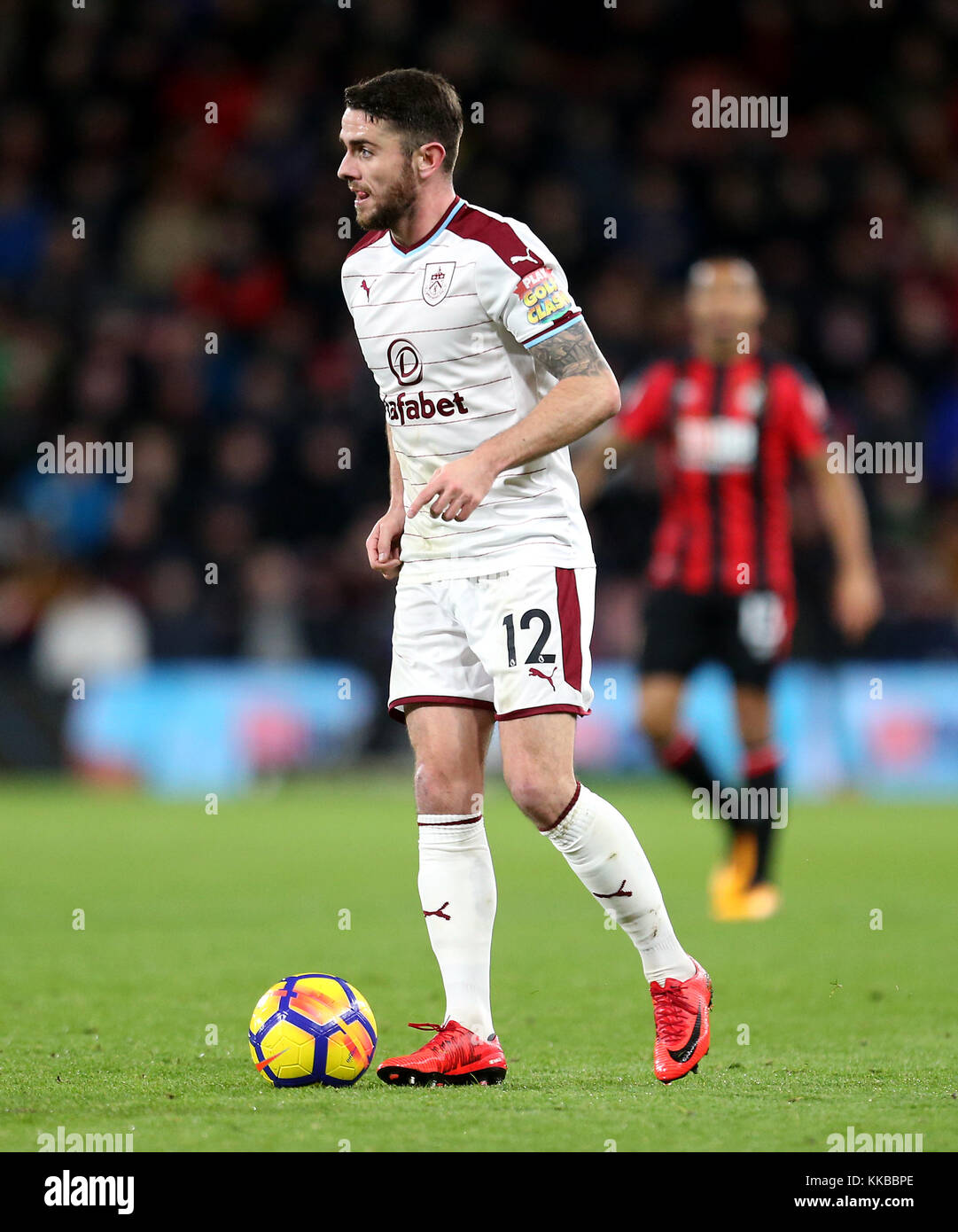 Burnley's Robbie Brady during the Premier League match at the Vitality Stadium, Bournemouth. PRESS ASSOCIATION Photo. Picture date: Wednesday November 29, 2017. See PA story SOCCER Bournemouth. Photo credit should read: Steven Paston/PA Wire. RESTRICTIONS: No use with unauthorised audio, video, data, fixture lists, club/league logos or 'live' services. Online in-match use limited to 75 images, no video emulation. No use in betting, games or single club/league/player publications. Stock Photo