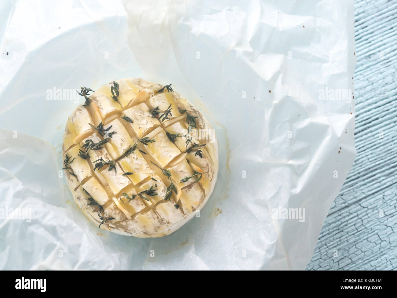 Camembert cheese fondue Stock Photo Alamy