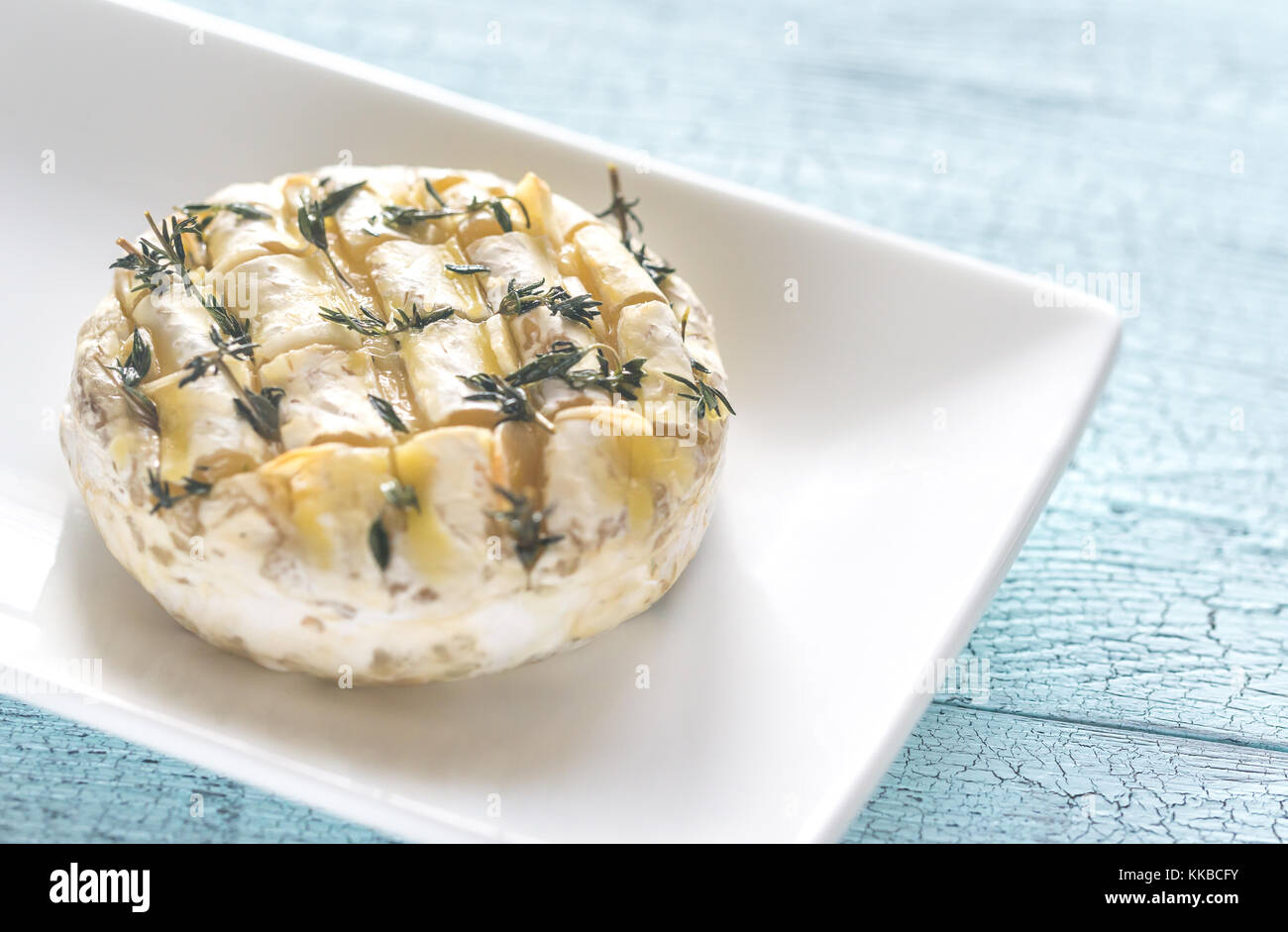 Camembert cheese fondue Stock Photo Alamy