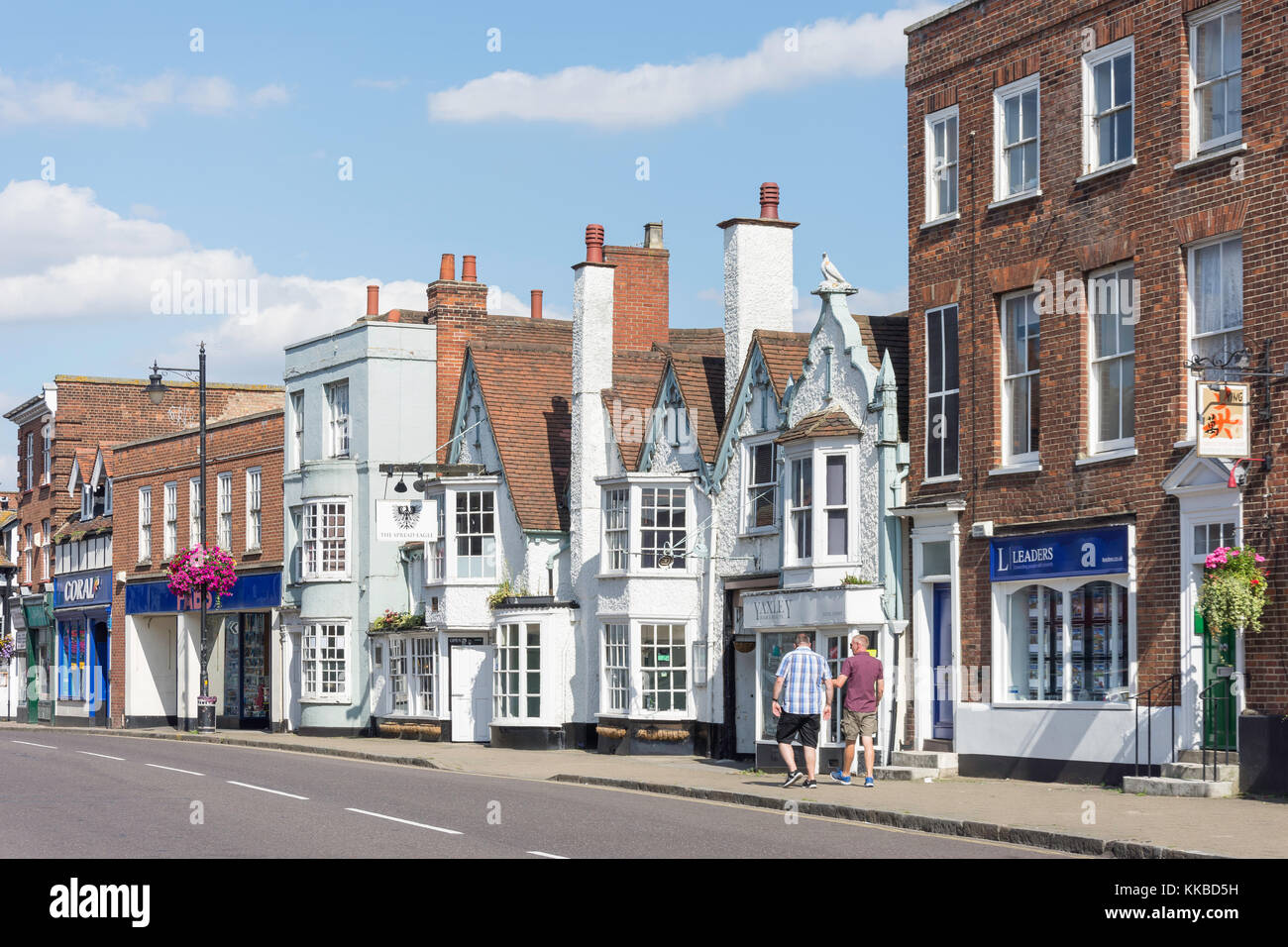 Period buildings, Newland Street, Witham, Essex, England, United Kingdom Stock Photo