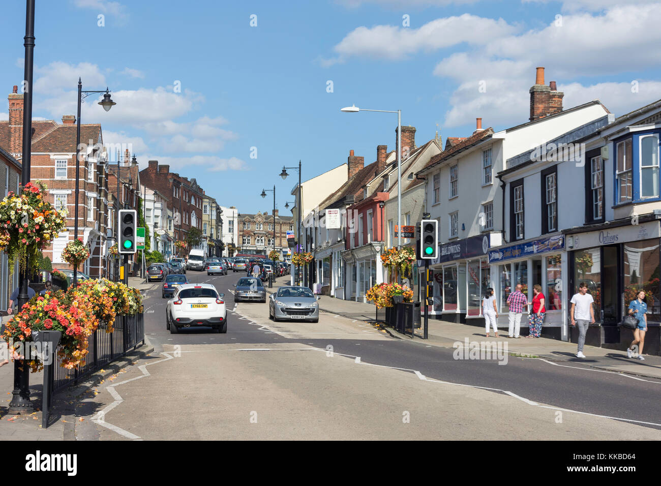 High Street, Halstead, Essex, England, United Kingdom Stock Photo Alamy