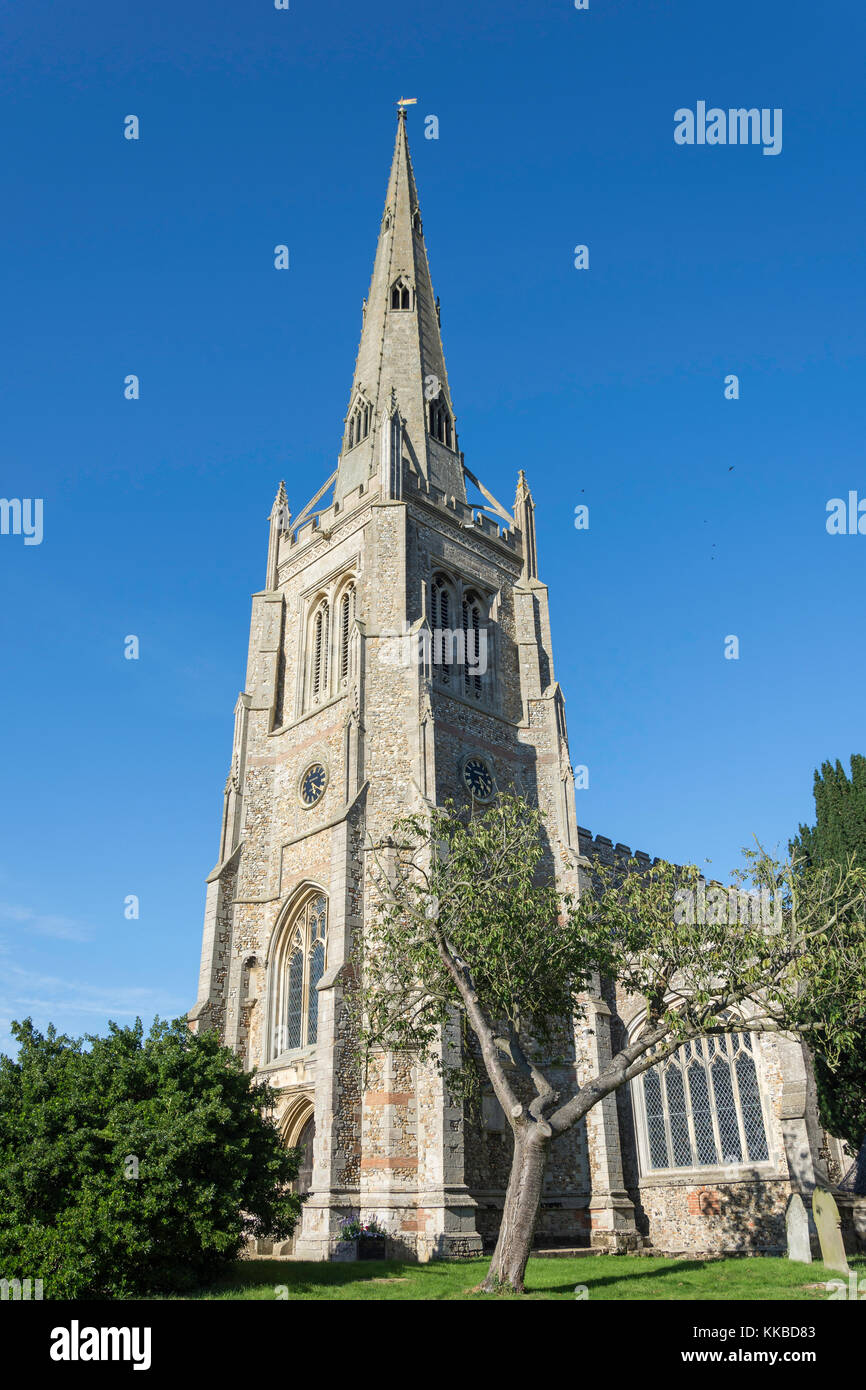 St John the Baptist Parish Church, Watling Street, Thaxted, Essex, England, United Kingdom Stock Photo