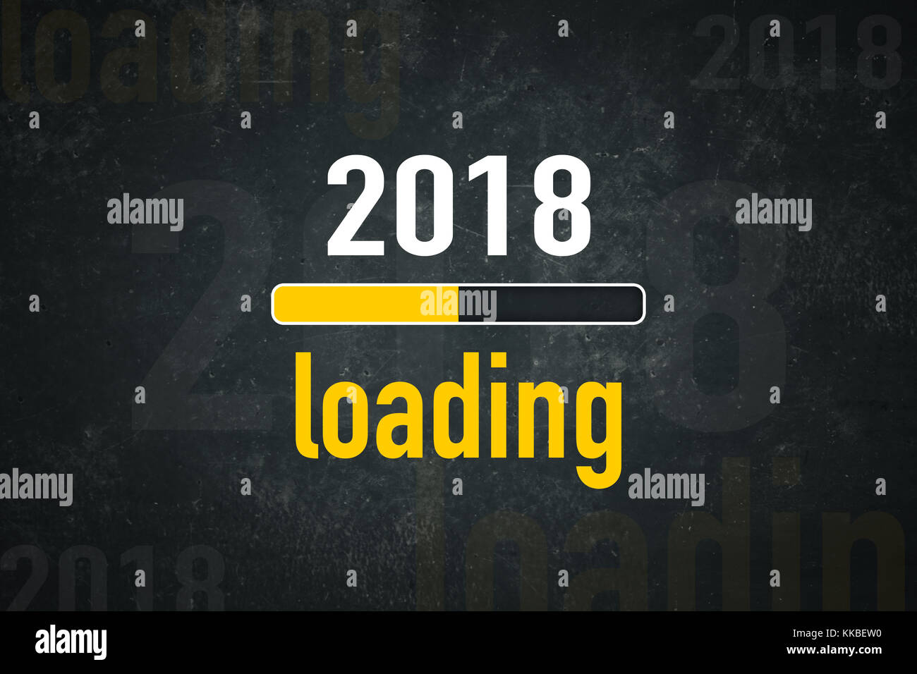 Loading bar: 2018 loading Stock Photo - Alamy