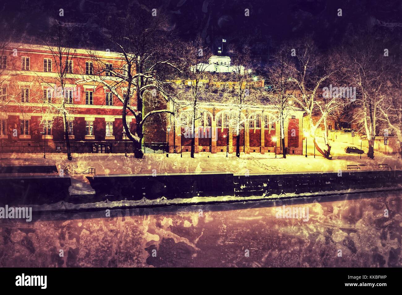 Turku at Winter Stock Photo