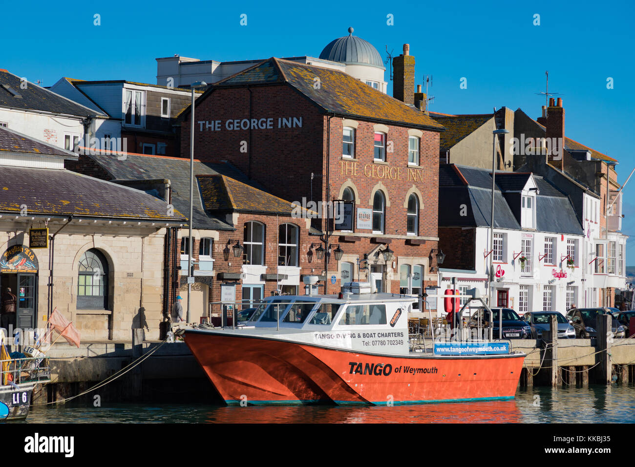 England Dorset Weymouth Portland Weymouth Harbour, houses