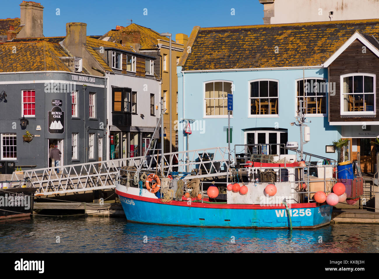 England Dorset Weymouth Portland Weymouth Harbour, houses